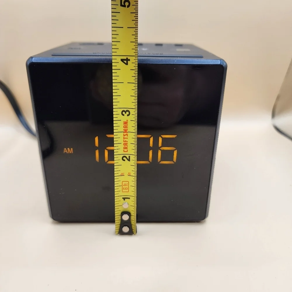 SONY ICF-C1 Alarm Clock Radio AM/FM LED Display ICFC1 Black Cube